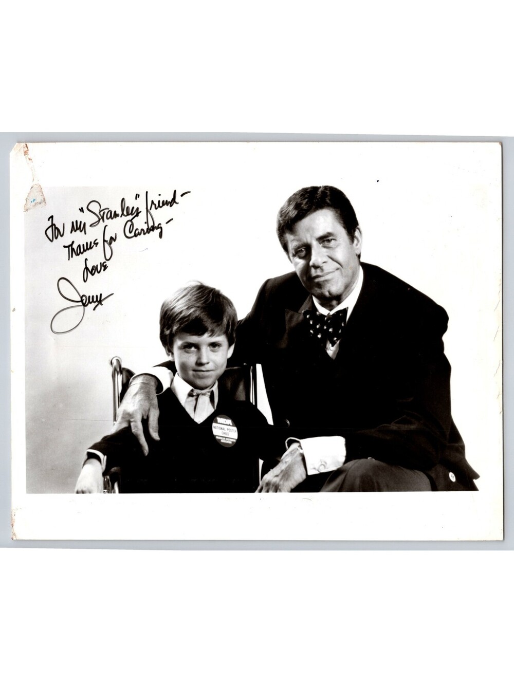 Jerry Lewis Signed Photo Autograph